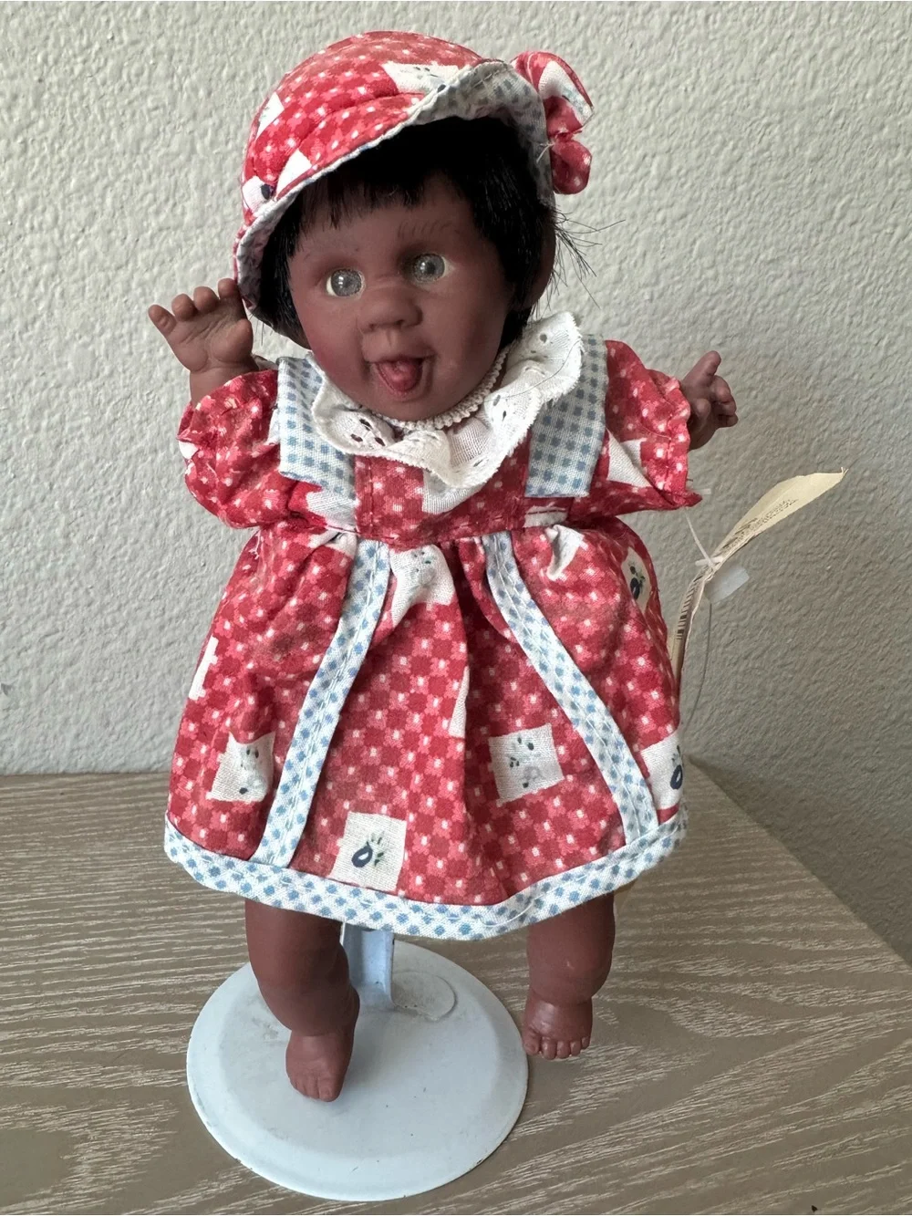 Happy Kids 8.5” bean bag dolls -palm dolls GiGO toy - dark skinned
